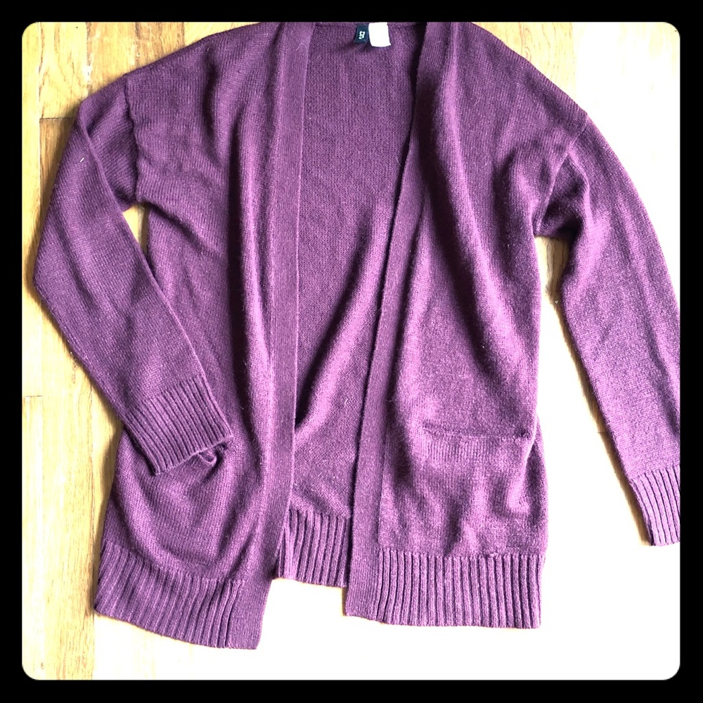 Burgundy Cardigan